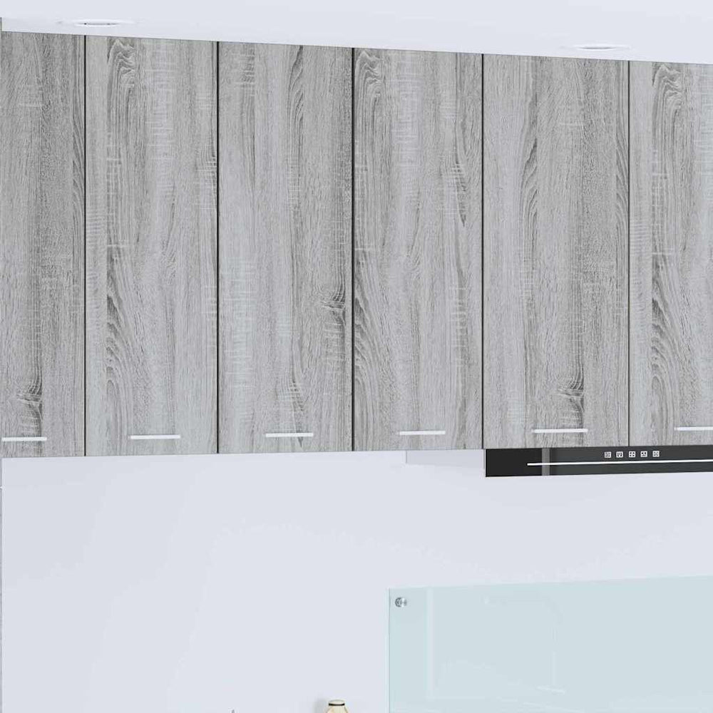 Hängeschrank Grau Sonoma & Weiß 2er Set