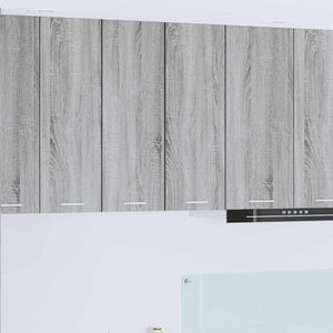 Hängeschrank Grau Sonoma & Weiß 2er Set