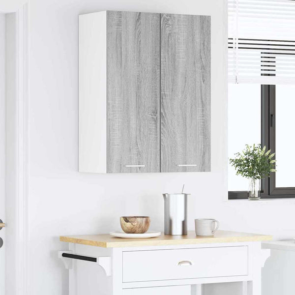 Hängeschrank Grau Sonoma & Weiß 2er Set