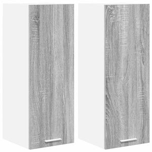 Hängeschrank Grau Sonoma & Weiß 2er Set