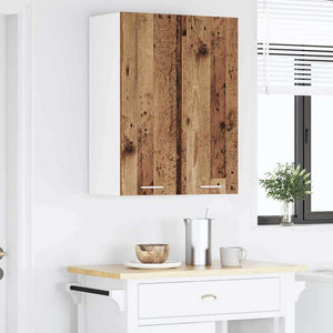 Hängeschrank Altes Holz/Weiß 30x80 cm