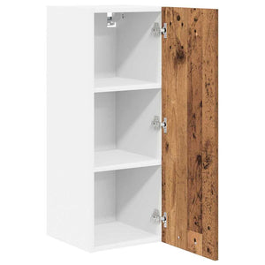 Hängeschrank 2er Set Holz & Weiß