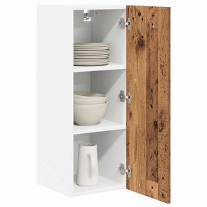 Hängeschrank 2er Set Holz & Weiß