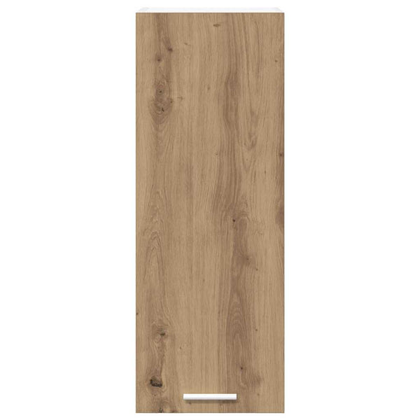 Hängeschrank 2er Set Eiche/Weiß 30x80 cm
