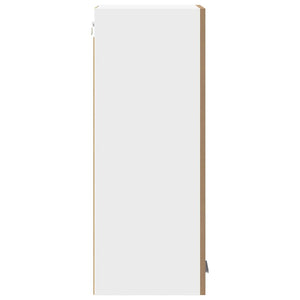 Hängeschrank 2er Set Eiche/Weiß 30x80 cm