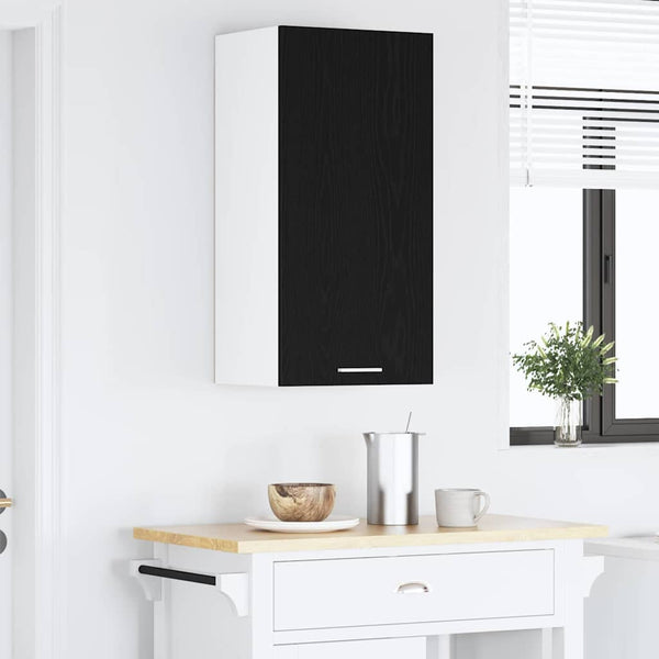 Hängeschrank Riga, Schwarz & Weiß, 40x80 cm