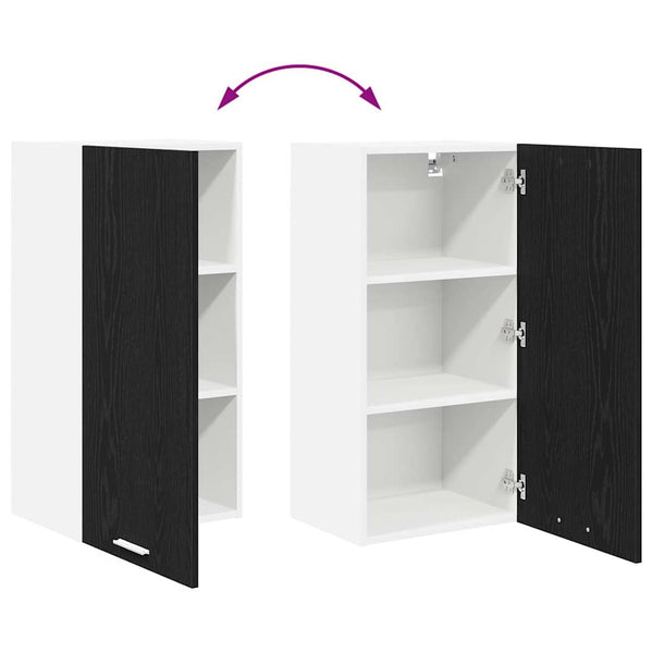 Hängeschrank Riga, Schwarz & Weiß, 40x80 cm