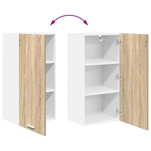 Hängeschrank Sonoma Eiche & Weiß 40x80 cm