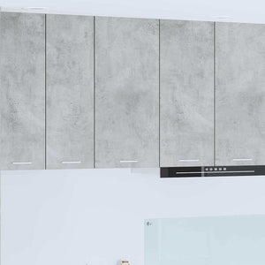 Hängeschrank Betongrau/Weiß 40x80 cm
