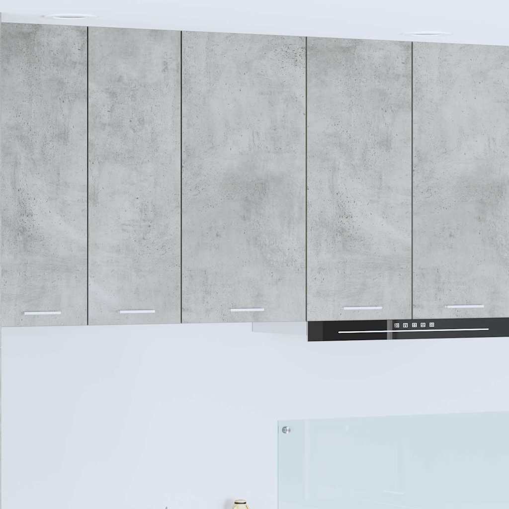 Hängeschrank Betongrau/Weiß 40x80 cm