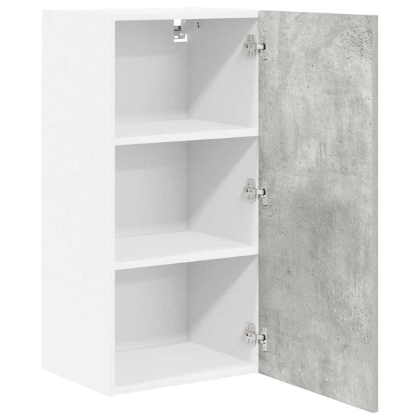Hängeschrank Betongrau/Weiß 40x80 cm