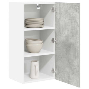 Hängeschrank Betongrau/Weiß 40x80 cm