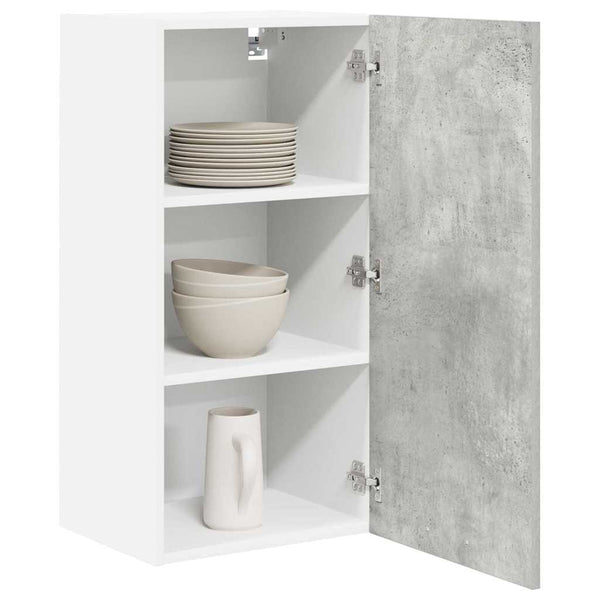 Hängeschrank Betongrau/Weiß 40x80 cm