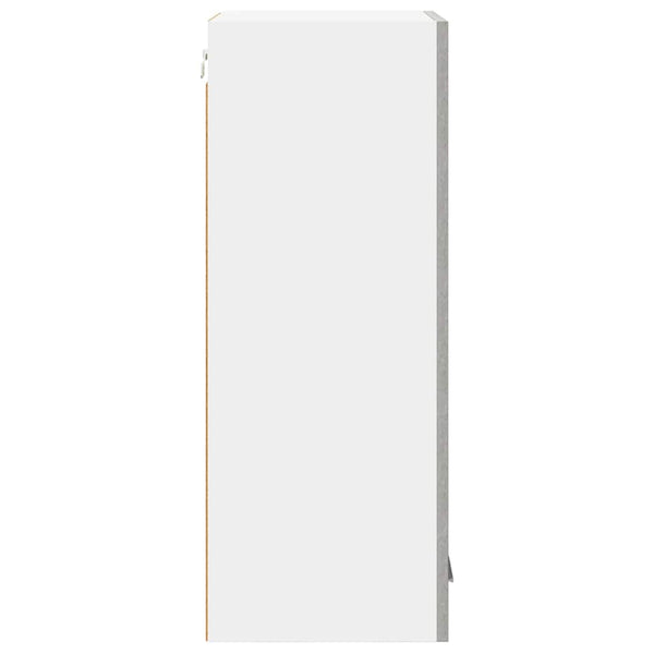 Hängeschrank Betongrau/Weiß 40x80 cm