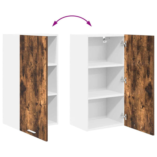 Hängeschrank Eiche/Weiß 40x80cm