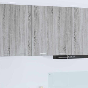 Hängeschrank Grau Sonoma Weiß 40x80 cm