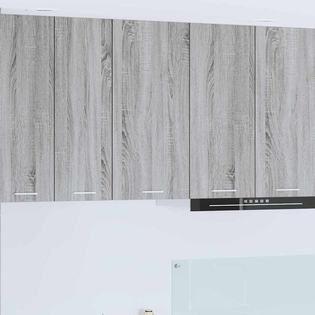 Hängeschrank Grau Sonoma Weiß 40x80 cm