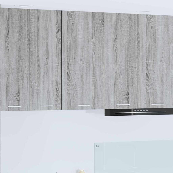 Hängeschrank Grau Sonoma Weiß 40x80 cm