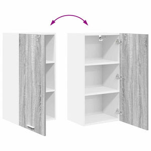 Hängeschrank Grau Sonoma Weiß 40x80 cm