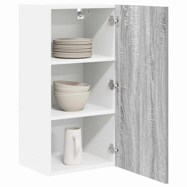 Hängeschrank Grau Sonoma Weiß 40x80 cm