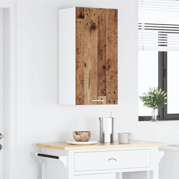 Hängeschrank Altes Holz Weiß 40x80 cm