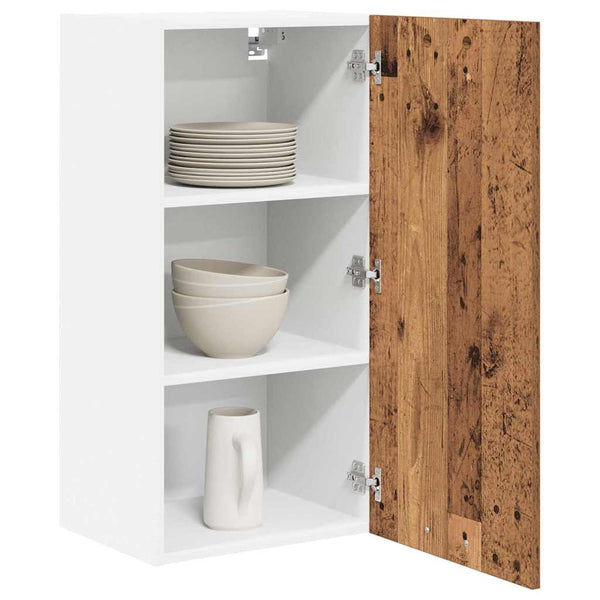 Hängeschrank Altes Holz Weiß 40x80 cm