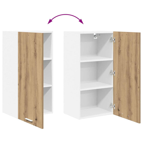 Hängeschrank Artisan-Eiche/Weiß 40x80 cm