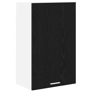 Hängeschrank Schwarz Eiche/Weiß 50x80cm