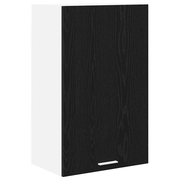 Hängeschrank Schwarz Eiche/Weiß 50x80cm