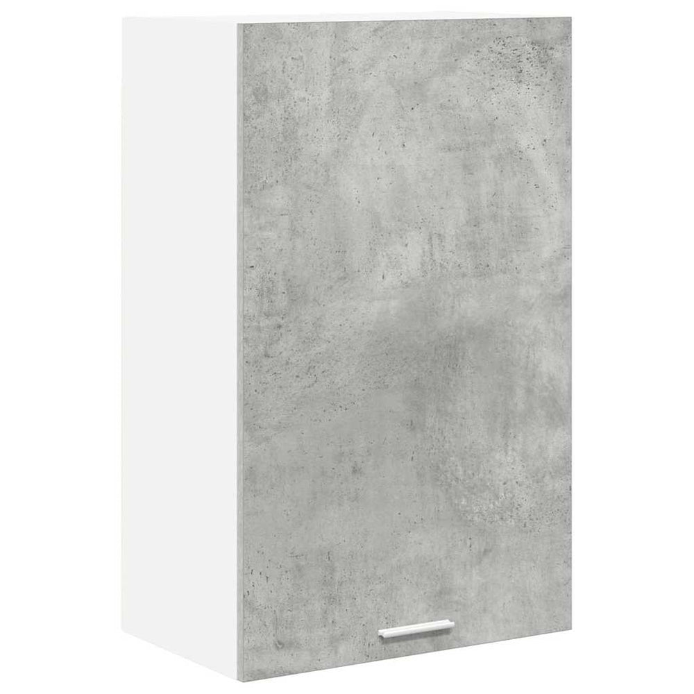 vidaXL Wall Cabinet Concrete Grey and White 50 x 31 x 80 cm Engineered Wood
