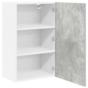 Hängeschrank Betongrau/Weiß 50x31x80cm