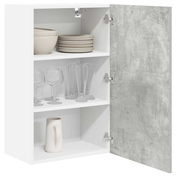 Hängeschrank Betongrau/Weiß 50x31x80cm