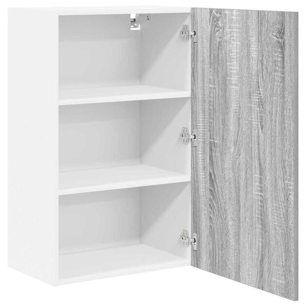 Hängeschrank Grau/Weiß 50x31x80cm