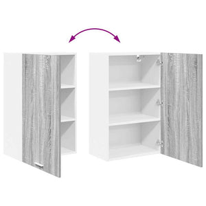 Hängeschrank Grau/Weiß 50x31x80cm