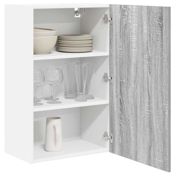 Hängeschrank Grau/Weiß 50x31x80cm