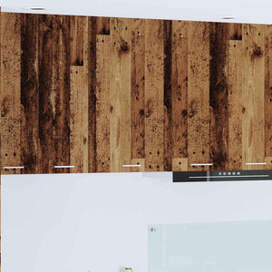 Hängeschrank Altes Holz/Weiß 50x31x80cm
