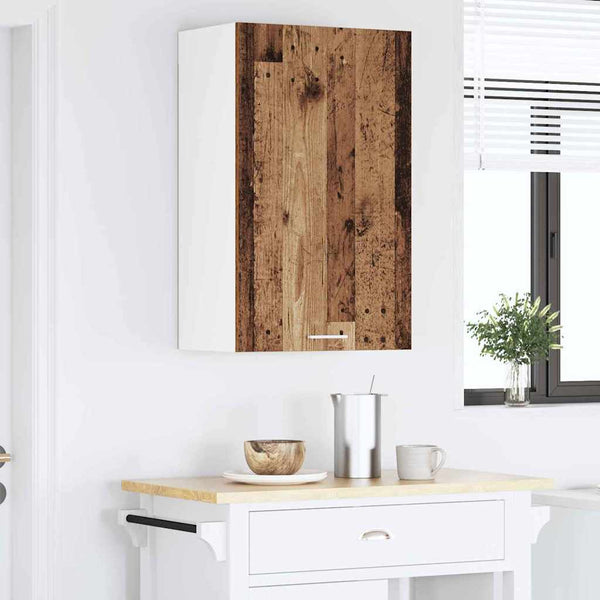 Hängeschrank Altes Holz/Weiß 50x31x80cm