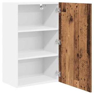 Hängeschrank Altes Holz/Weiß 50x31x80cm