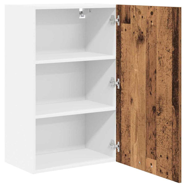Hängeschrank Altes Holz/Weiß 50x31x80cm