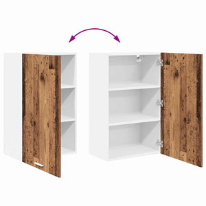 Hängeschrank Altes Holz/Weiß 50x31x80cm
