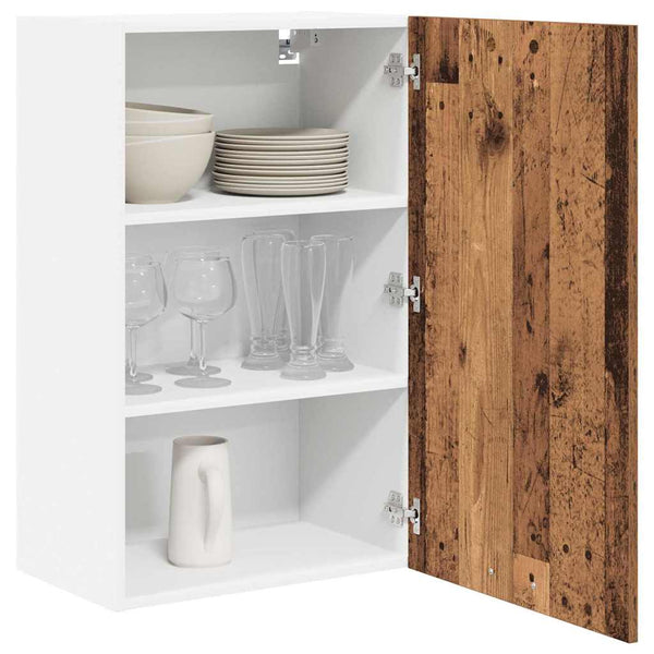 Hängeschrank Altes Holz/Weiß 50x31x80cm