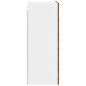 Hängeschrank Altes Holz/Weiß 50x31x80cm