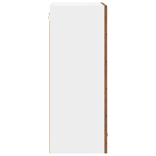 Hängeschrank Altes Holz/Weiß 50x31x80cm