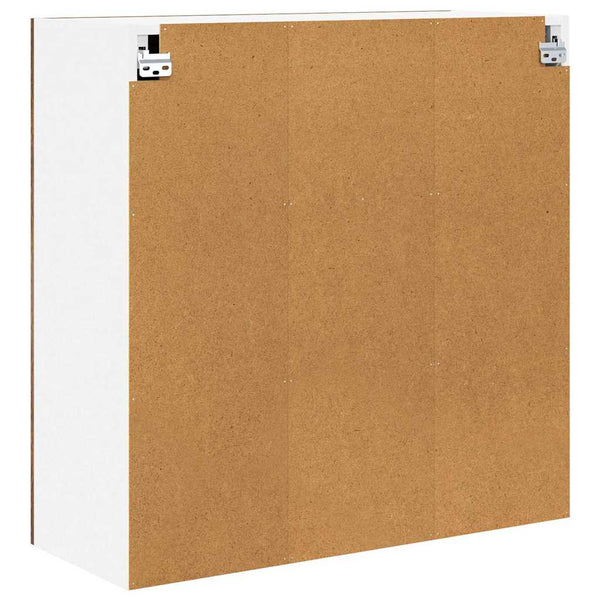 vidaXL Armoire murale avec porte Riga Chêne fumé 80 x 31 x 80 cm