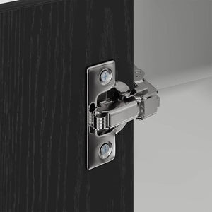 Hängeschrank, Schwarz Eiche & Weiß, 57x57x80 cm