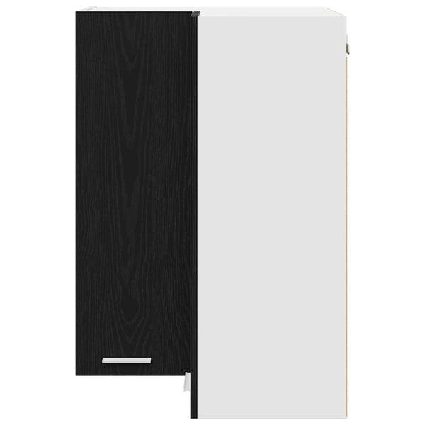 Hängeschrank, Schwarz Eiche & Weiß, 57x57x80 cm