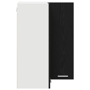 Hängeschrank, Schwarz Eiche & Weiß, 57x57x80 cm