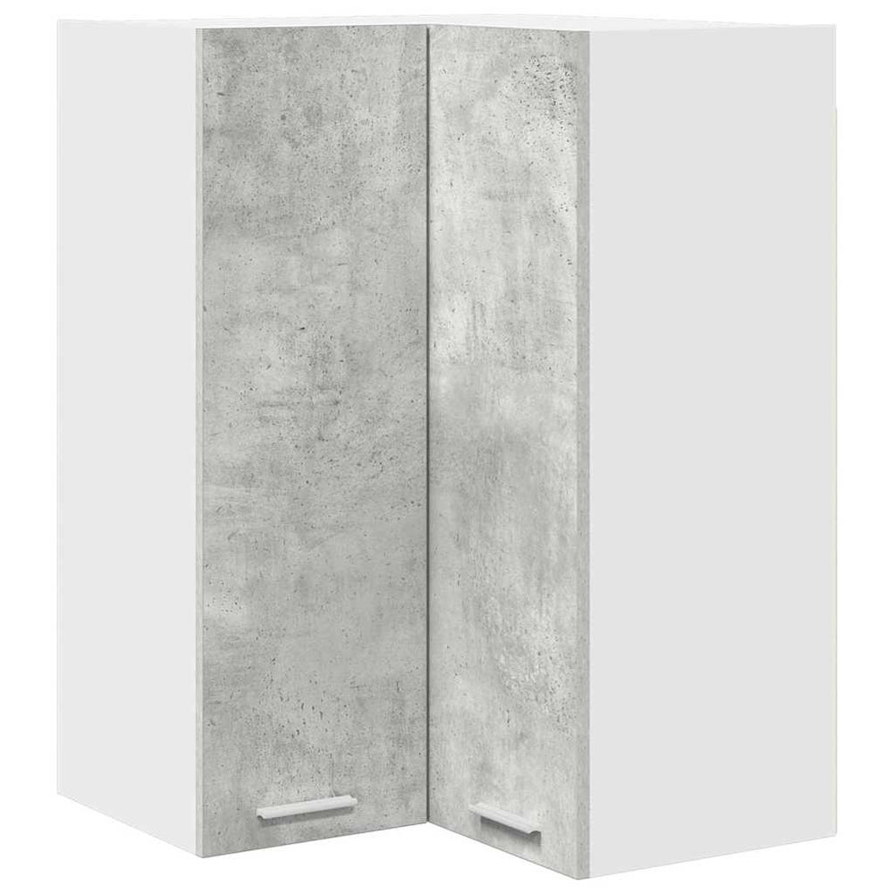 vidaXL Wall Cabinet Concrete Grey and White 57x57x80 cm Engineered Wood