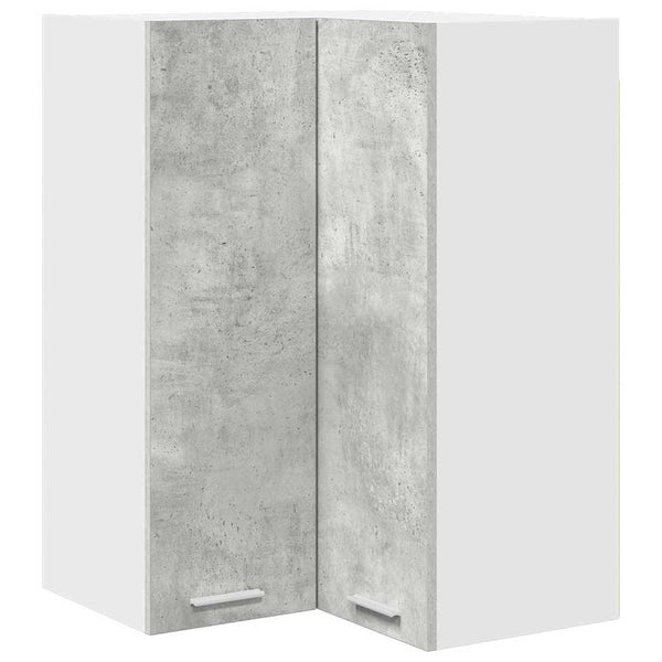 Hängeschrank Betongrau/Weiß, 57x57x80 cm