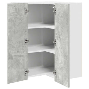 Hängeschrank Betongrau/Weiß, 57x57x80 cm